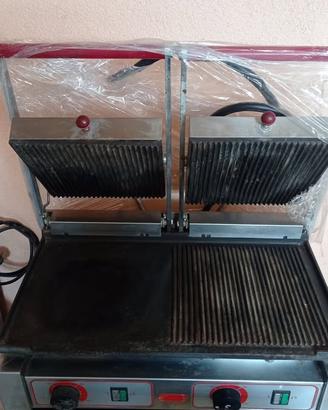 Piastra elettrica professionale doppia