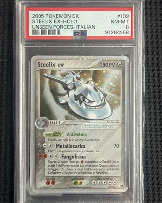 Pokémon Steelix ex 109/115 PSA 8 NM-MT