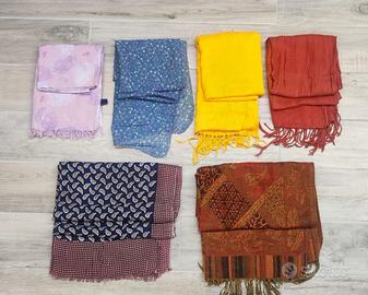 Pashmine unisex colori e tessuti vari