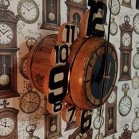 orologio da muro in legno artigianale