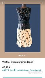 vestito donna elegante Omai 