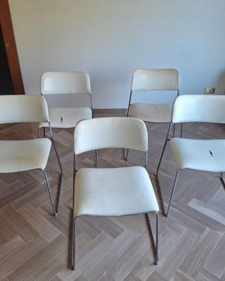 Set sedie modello 40/4, David Rowland, '60