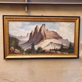 Grande quadro dipinto a mano firmato Lo Presti 