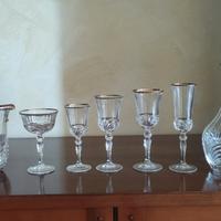 Servizio Cristallo  Bordo Oro - 59 Pezzi