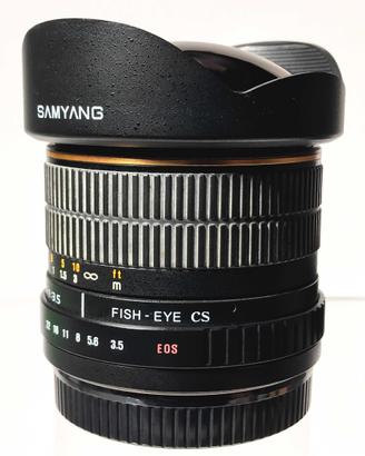Samyang 8mm f/3.5 Fisheye – Manuale –Ottime condiz