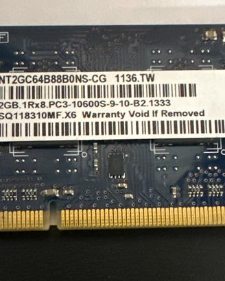 MEMORIA RAM PER PORTATILE HO