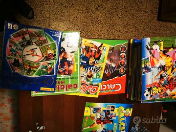 lotto album calciatori panini figurine anni vari 