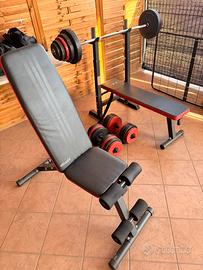 Set palestra a casa 80KG PESI TOT 2 manubri