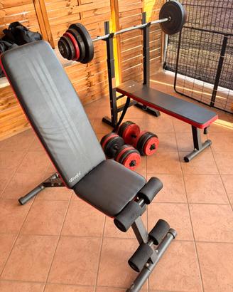 Set palestra a casa 80KG PESI TOT 2 manubri