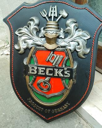 insegna pubblicitaria BECK'S
