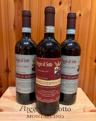 Lotto Toscana Poggio di Sotto vino rosso