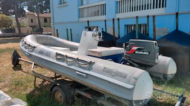 Gommone 4,30 con fuoribordo 30 cv
