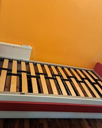 Letto singolo con secondo letto estraibile