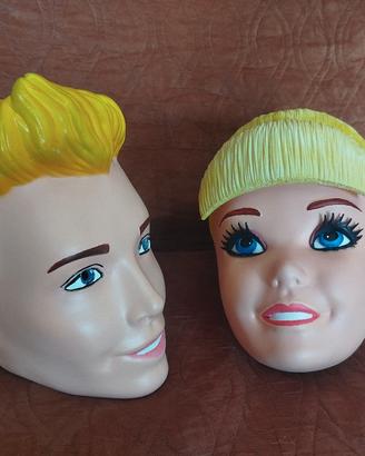 Maschera Casco Barbie & Ken