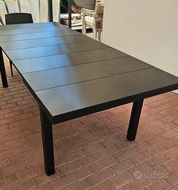 Tavolo Alluminio Cristallo Temperato Allungabile 2