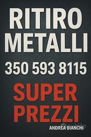 Ritiro rame anche a domicilio super prezzi