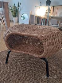 poggiapiedi in rattan ikea
