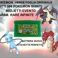POKEMON VERDE FOGLIA FINITO COMPLETO DI TUTTI POKE