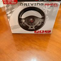 Volante da corsa con pedaliera per console e pc