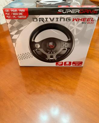 Volante da corsa con pedaliera per console e pc