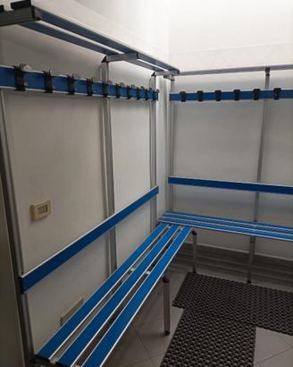 Panche spogliatoio professionali in alluminio