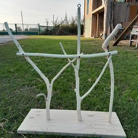 trespoli per pappagalli fatti a mano e su misura 