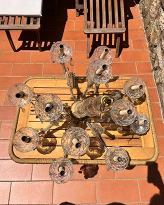Lampadario a bracci Murano metà 900
