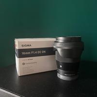 Sigma 16mm F 1.4 E-Mount in garanzia