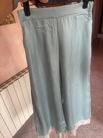 Pantaloni viscosa fondo pizzo Kontatto Tg. 44