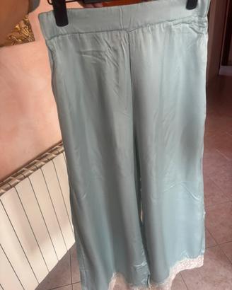 Pantaloni viscosa fondo pizzo Kontatto Tg. 44