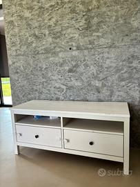 Mobile porta tv ikea hemnes bianco in legno