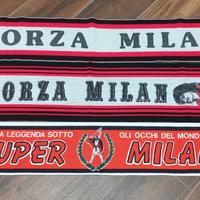 Sciarpe da collezione tifosi calcio milan