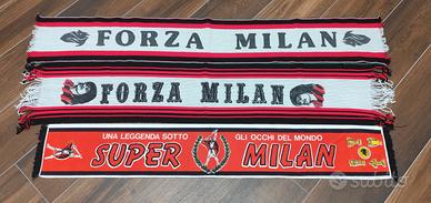 Sciarpe da collezione tifosi calcio milan