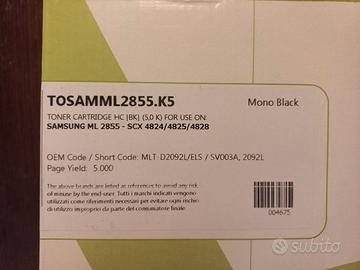 Toner Black Samsung ML SCX