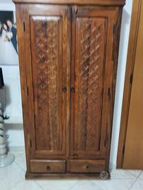 armadio guardaroba in legno massello