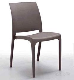 sedie polipropilene nere