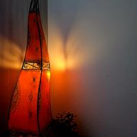 Lampada da terra etnica 150 cm – pezzo artigianale