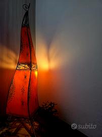 Lampada da terra etnica 150 cm – pezzo artigianale