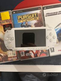 Sony PSP 1004 Ceramic White Boxata + 4 Giochi