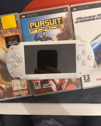 Sony PSP 1004 Ceramic White Boxata + 4 Giochi