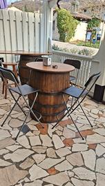 BOTTI IN LEGNO VARIE MISURE CON ASSE IN LEGNO