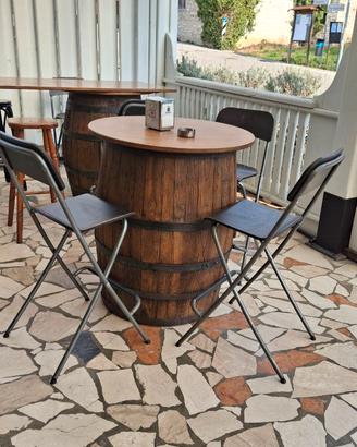 BOTTI IN LEGNO VARIE MISURE CON ASSE IN LEGNO