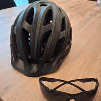casco occhiali mtb