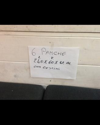 panche da giardino 