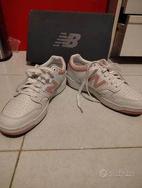 New Balance scarpe donna tg. 40 1/2 bianco rosa