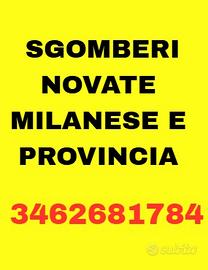 Sgombero tutto a Novate Milanese e paesi limitrofi