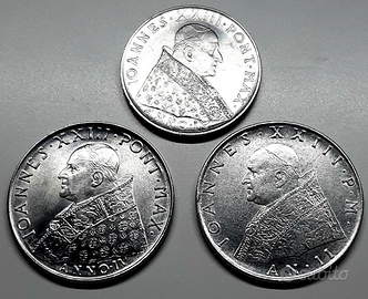3 Monete Papa Giovanni XXIII - VATICANO