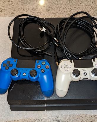 PS4 + 2 Controller + Cavi Originali 