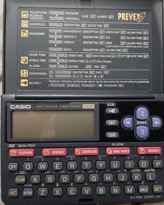 Data Bank Vintage Casio DC-7500A