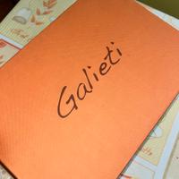 Scarpe Galieti blu metallizzato con tacco- NUOVE 
